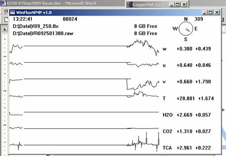 Vaira Gill sonic plots screen before downloading data