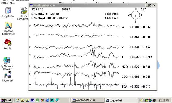 Vaira Gill sonic plots screen before downloading data