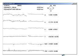 Tower Gill sonic plots screen before downloading data