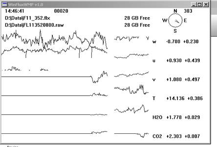 Floor Gill sonic plots screen before downloading data