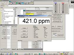 Screen shot of Li-800 calibration span post-cal