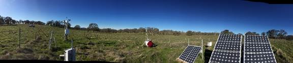 Panorama of Vaira site with solar panels