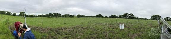 Panorama of the Vaira pasture with cloudy skies