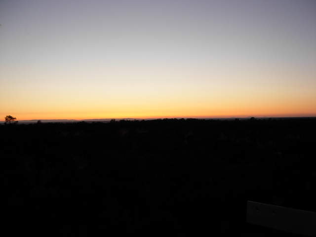 Beautiful evening from the top of flux tower
