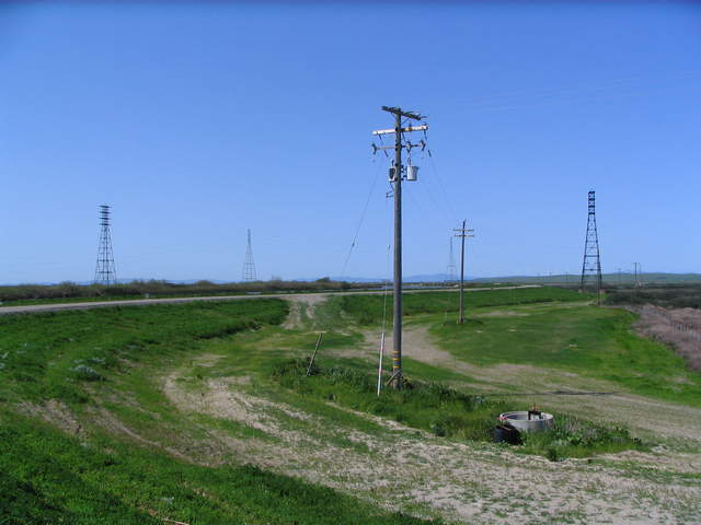 Power pole with transformers