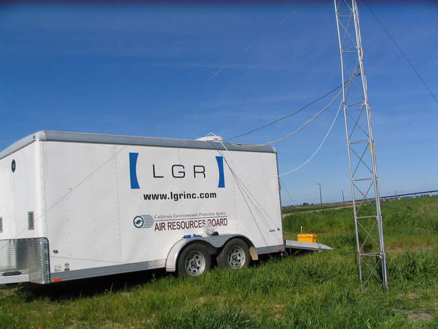 LGR trailer at Levee tower site