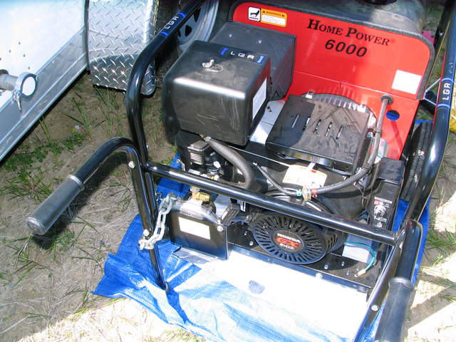 Generator chained to axle