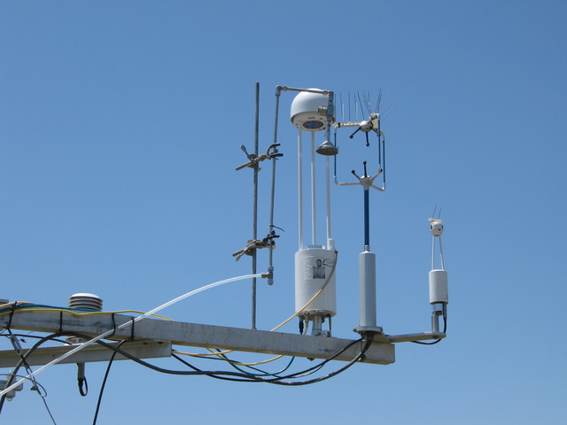 Eddy sensors including LI-7700 at Sherman Pasture