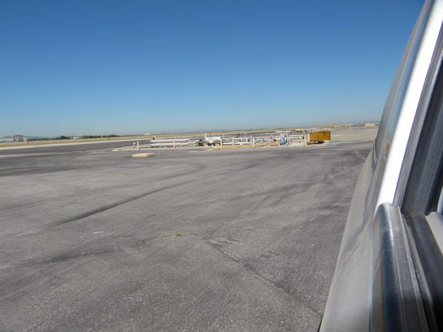 View upwind from airport test tower