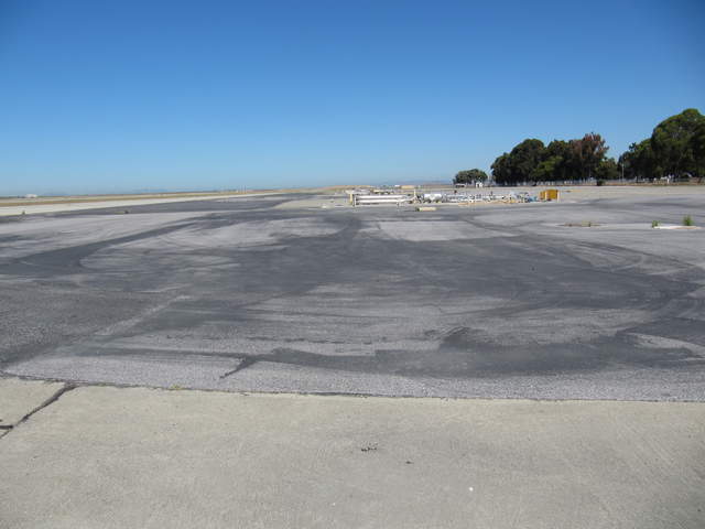 View upwind from airport test tower