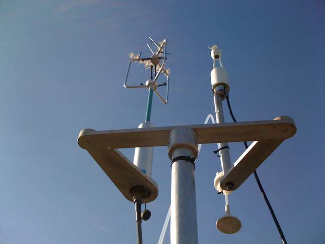 Eddy sensors on the tower top