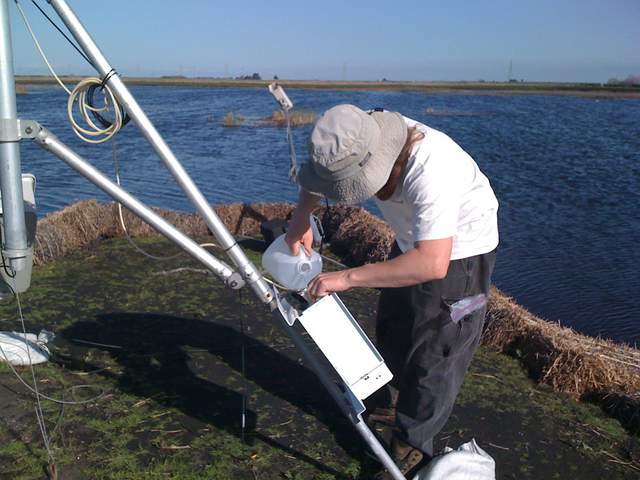 Joe refilling the wash reservoir