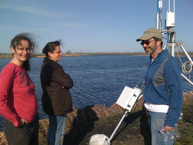 Laurie, Naama, and Dennis on site
