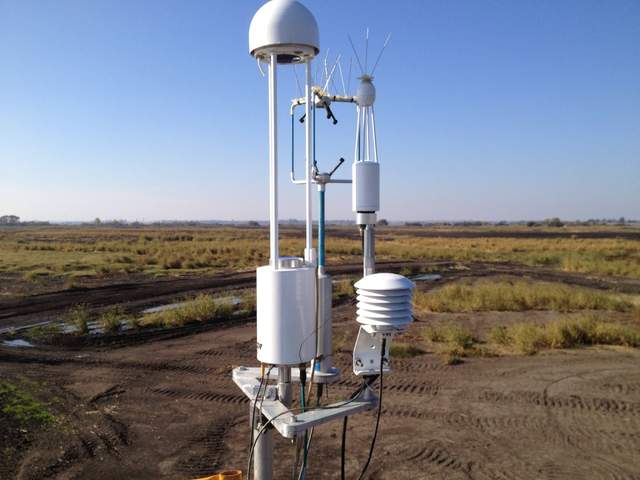 Eddy sensors above a soon-to-be wetland