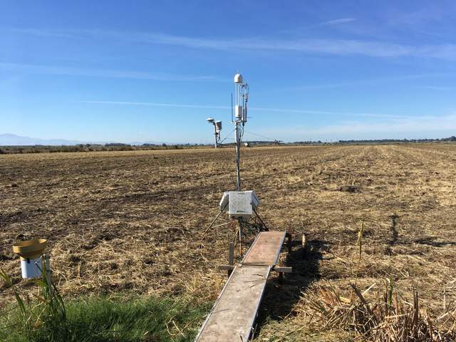 Tower moved back into field after disking is complete