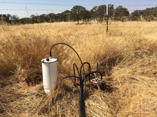 Eosense FD chamber and GP probes at the West soil co2 profile at Vaira
