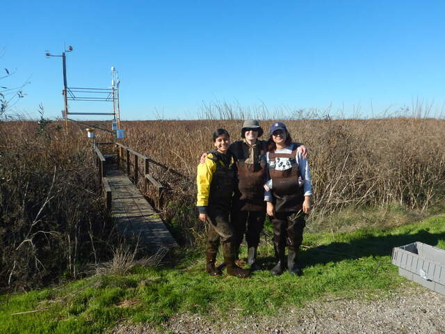 Karen, Alex, and Mishal on site