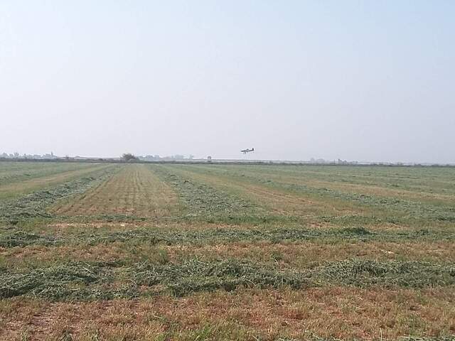 Plane spraying fields with pesticides/herbicides?