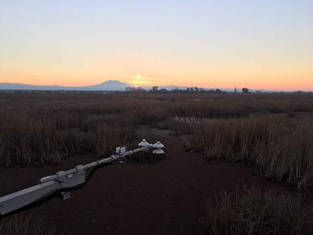 Sunset behind Mt. Diablo