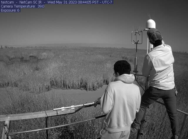 Carlos and visitor cleaning sensors in near IR