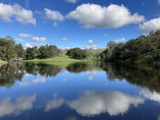 The pond is full.