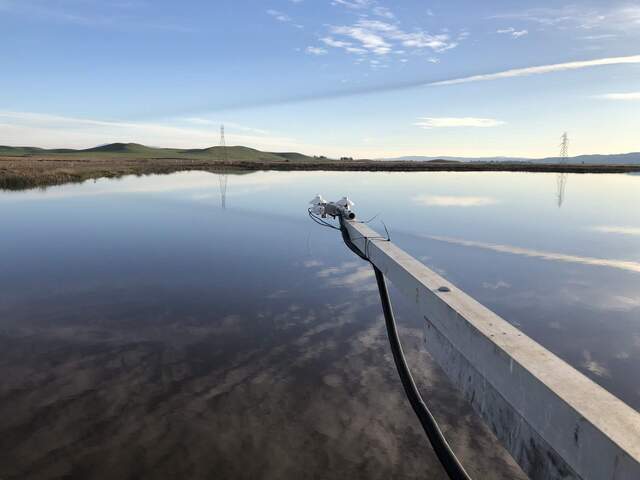 Rad sensors over still water