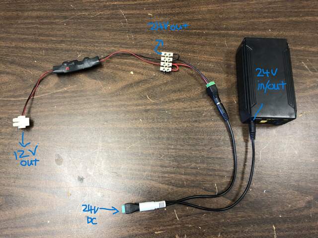 Adding a 24V lithium power pack in-line with our power system to buffer the met/flux systems from power interruptions