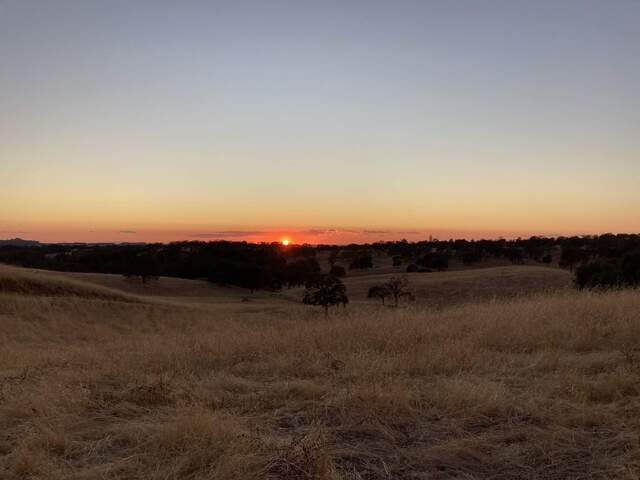 Nice sunset from the hills at Vaira