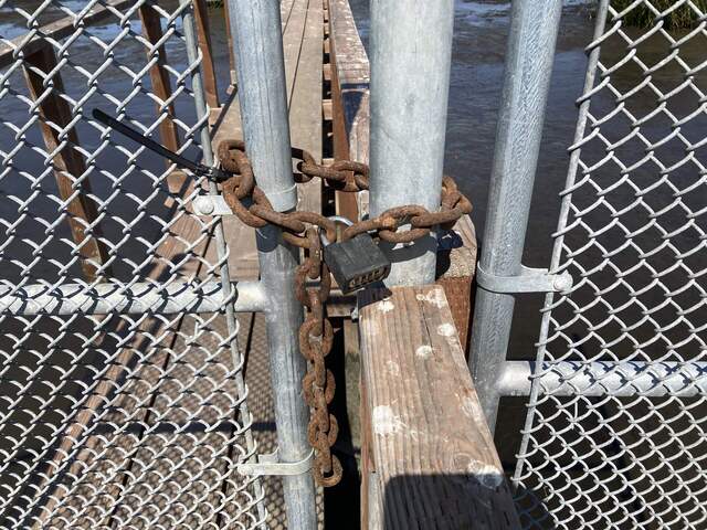 New chain and lock to secure outer gate