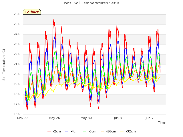 Explore the graph:Tonzi Soil Temperatures Set B in a new window