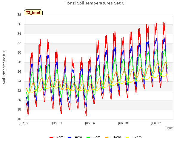 Explore the graph:Tonzi Soil Temperatures Set C in a new window