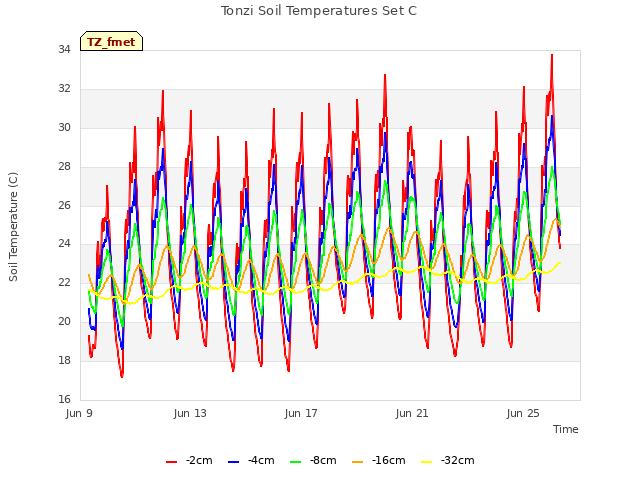 Explore the graph:Tonzi Soil Temperatures Set C in a new window