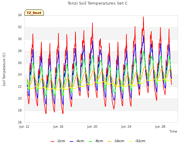 Explore the graph:Tonzi Soil Temperatures Set C in a new window