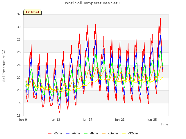 Explore the graph:Tonzi Soil Temperatures Set C in a new window