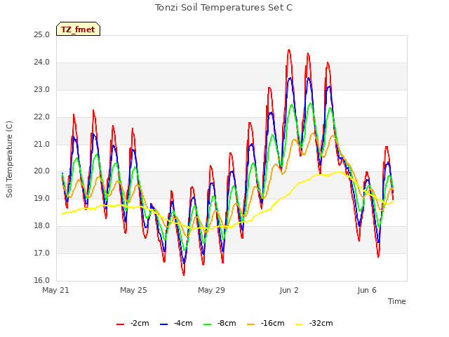 Explore the graph:Tonzi Soil Temperatures Set C in a new window