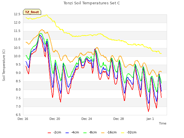 Explore the graph:Tonzi Soil Temperatures Set C in a new window