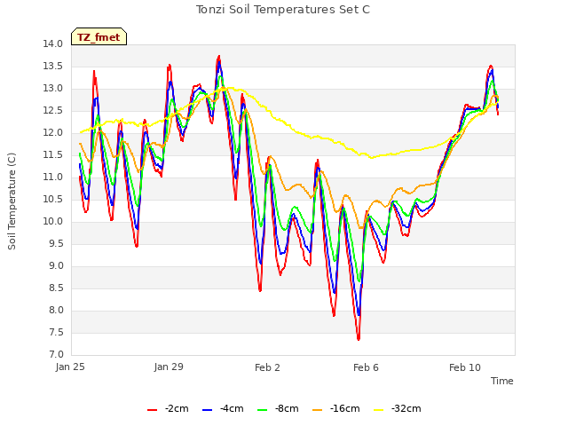 Explore the graph:Tonzi Soil Temperatures Set C in a new window