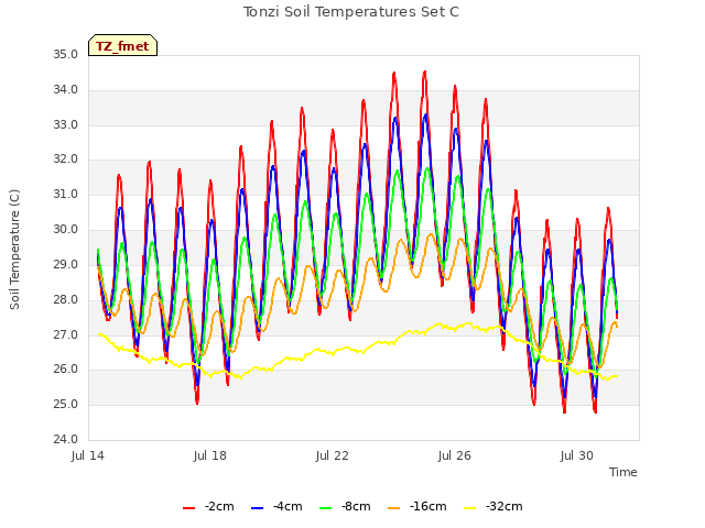 Explore the graph:Tonzi Soil Temperatures Set C in a new window