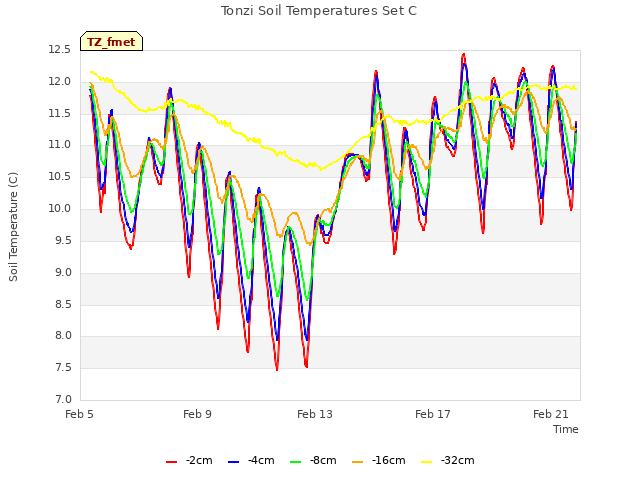 Explore the graph:Tonzi Soil Temperatures Set C in a new window