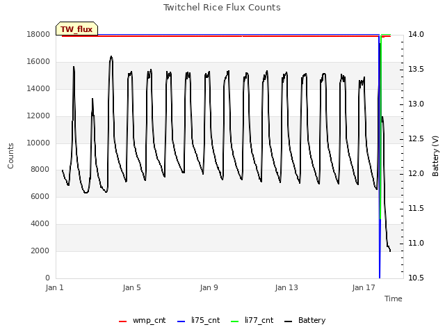Explore the graph:Twitchel Rice Flux Counts in a new window