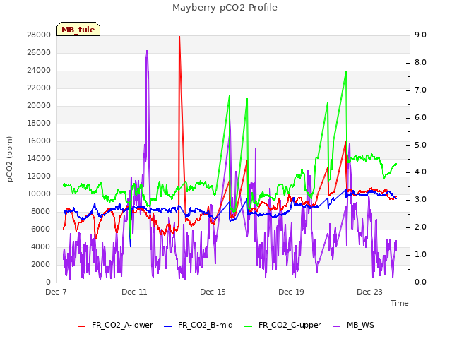 Explore the graph:Mayberry pCO2 Profile in a new window