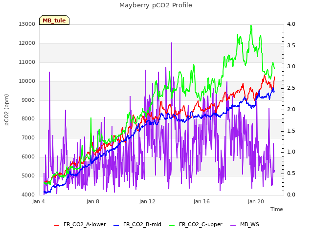 Explore the graph:Mayberry pCO2 Profile in a new window