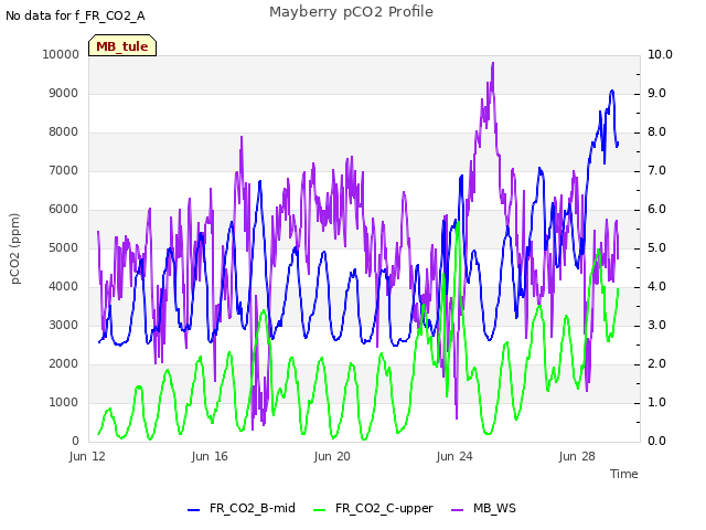 Explore the graph:Mayberry pCO2 Profile in a new window