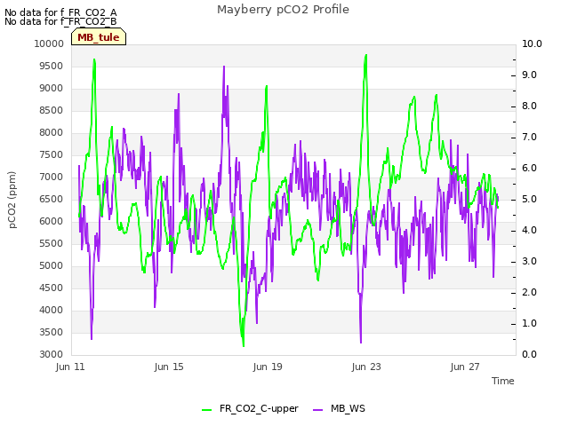 Explore the graph:Mayberry pCO2 Profile in a new window