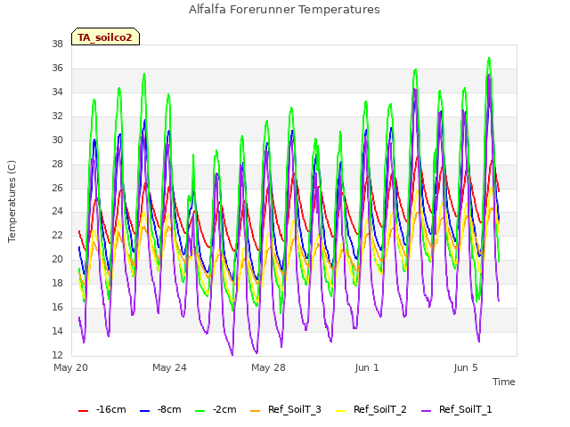 Explore the graph:Alfalfa Forerunner Temperatures in a new window