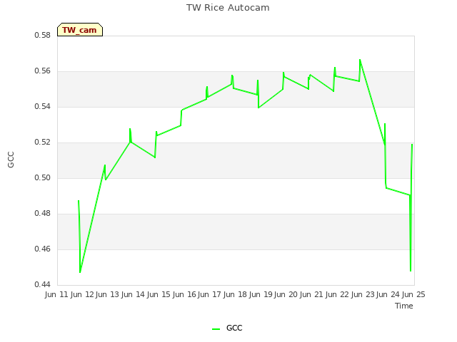 plot of TW Rice Autocam