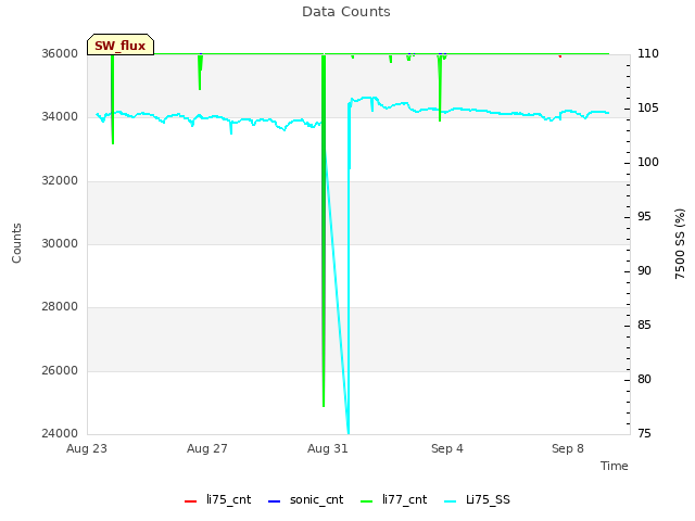 Explore the graph:Data Counts in a new window