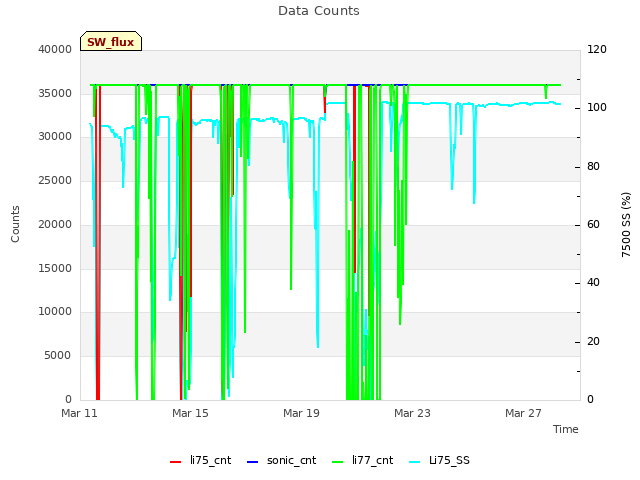 Explore the graph:Data Counts in a new window