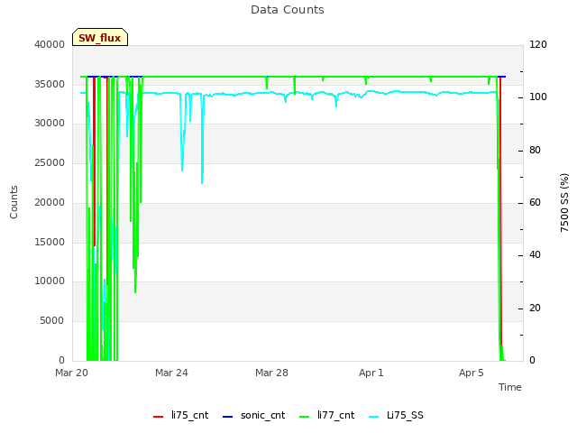 Explore the graph:Data Counts in a new window