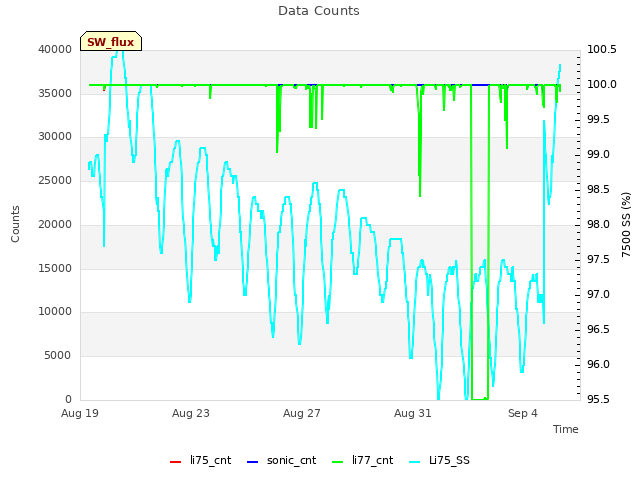 Explore the graph:Data Counts in a new window